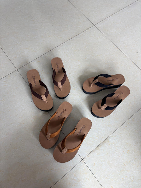 Open Toe Slid On Wedge